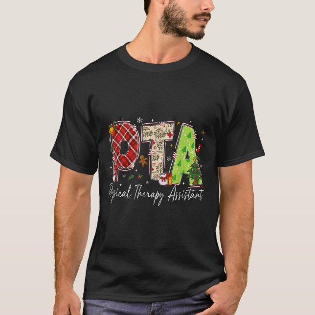 Physical Therapy Therast Istant Pta Santa Christma T-Shirt (Front)