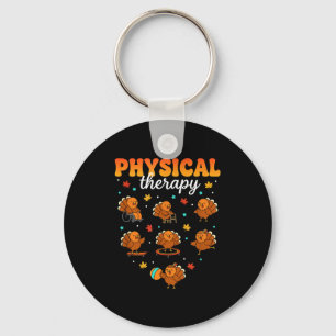 Physical Therapy Turkey Thankful Pt Therast Thanks Key Ring