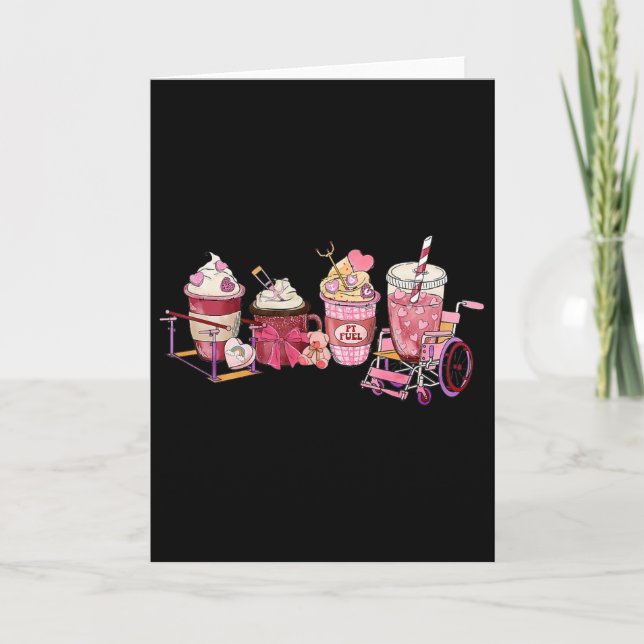 Physical Therapy Valentine Pt Fuel Coffee Physical Card (Front)