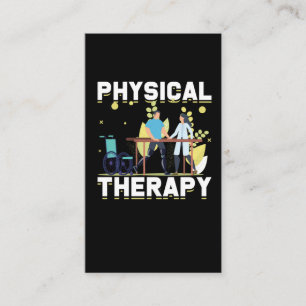 Physical Therapy Working Physiotherapy Occupation Business Card