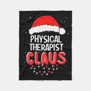 Physical Therast Santa Claus Christmas Matching Co Fleece Blanket