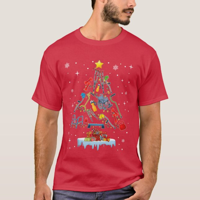 Physicalherapy Christmas PTherapist Christmas boy T-Shirt (Front)