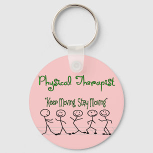 physicall Therapist Stick People Key Ring