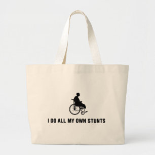 Physically Challenged Large Tote Bag
