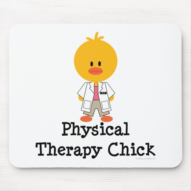 PhysicalTherapyChick Mouse Mat (Front)