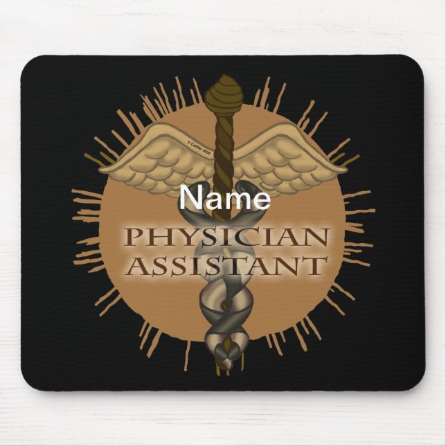 Physician Assistant Caduceus Mouse Mat (Front)