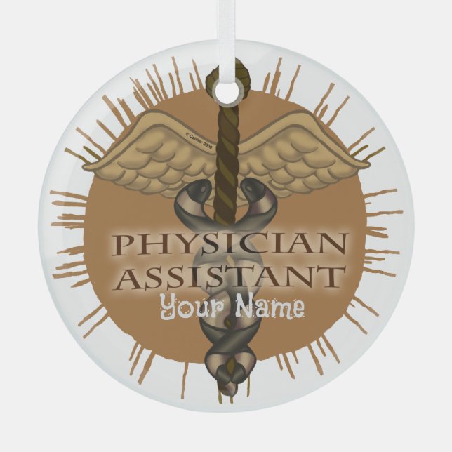 Physician Assistant Caduceus  ornament (Front)