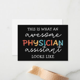 Physician Assistant Funny Awesome PA Card