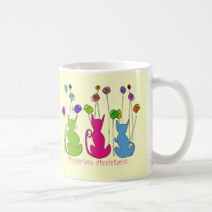 Physician Assistant Gifts Whimsical Cats Design Coffee Mug