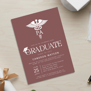 Physician Assistant Graduate PA School Graduation Invitation