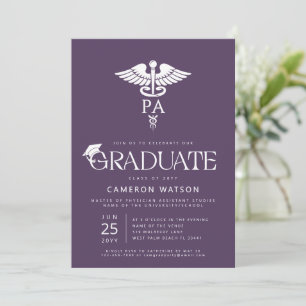 Physician Assistant Graduate PA School Graduation Invitation