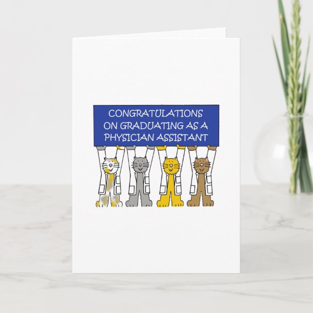 Physician Assistant Graduation Congratulations Card (Front)