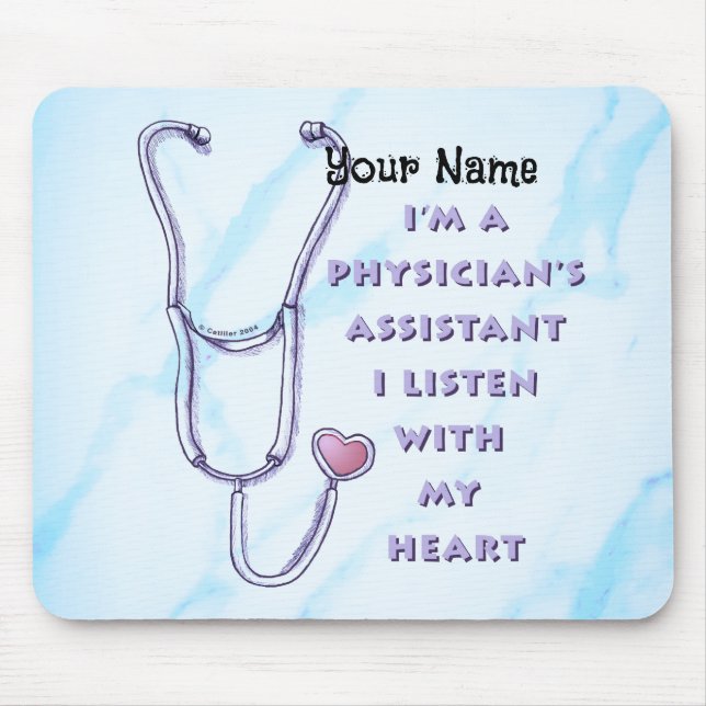 Physician Assistant Heart Mouse Mat (Front)