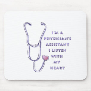 Physician Assistant Heart Mouse Mat