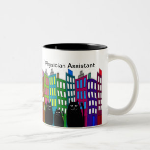Physician Assistant Mug Whimsical Cats Design