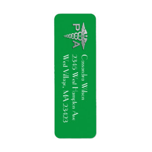 Physician Assistant PA Graduation Green Silver