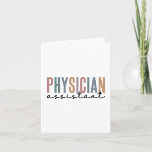 Physician Assistant Physician Associate PA School Card