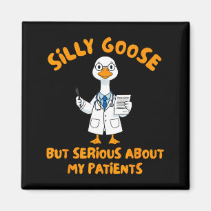 Physician assistant silly goose serious about magnet