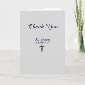 Physician Assistant Thank You Card