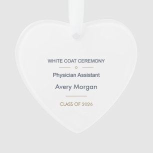 Physician Assistant White Coat Ceremony Ornament