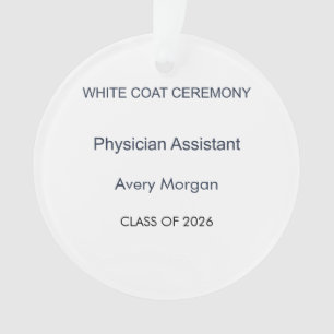 Physician Assistant White Coat Ceremony Ornament
