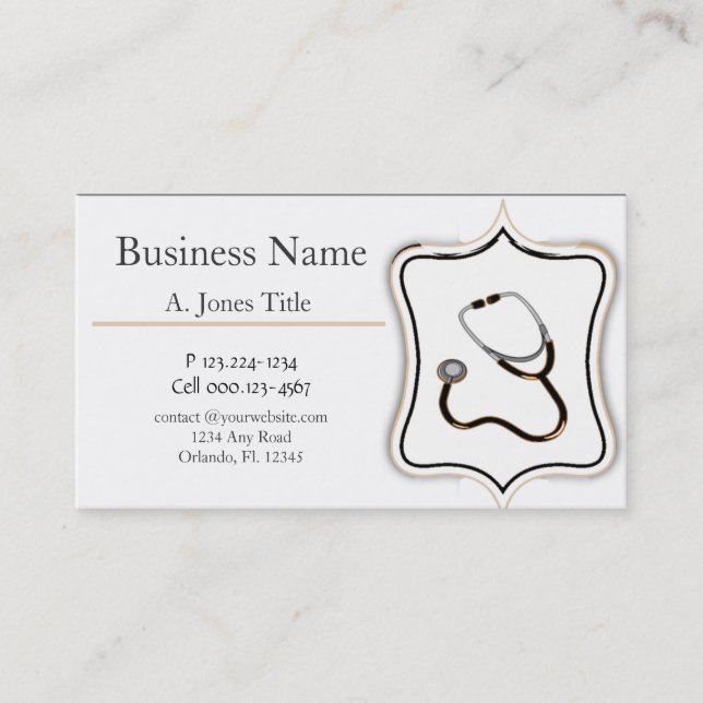 Physician Business Card (Front)