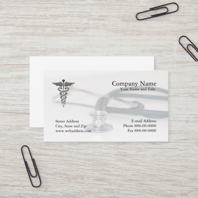 Physician Business Card (Front/Back In Situ)