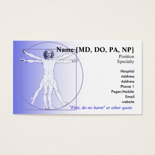 Physician Business Card