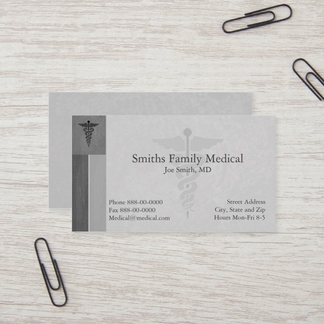 Physician Business Card (Front/Back In Situ)