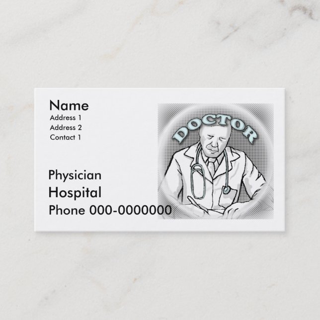 Physician Business Cards (Front)