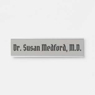 Physician Doctor Hanging Door Sign Name Plate