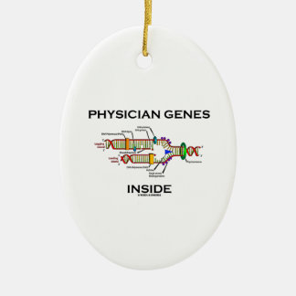 Physician Genes Inside (DNA Replication) Ceramic Tree Decoration
