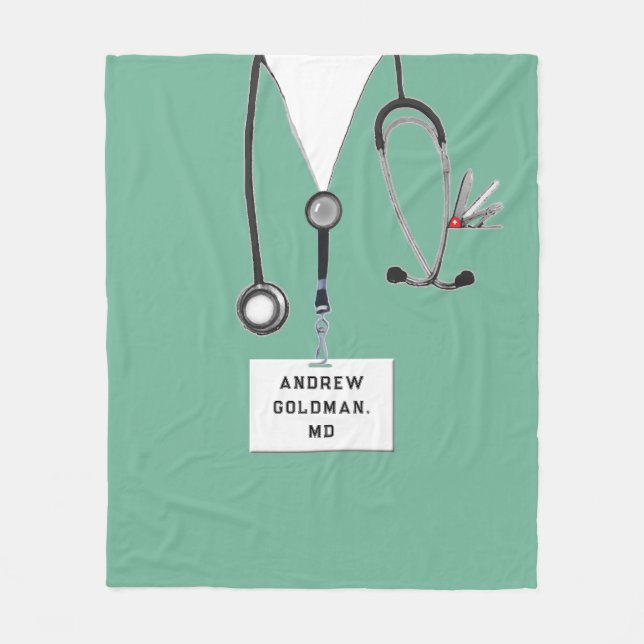 Physician Gift Ideas Fleece Blanket (Front)