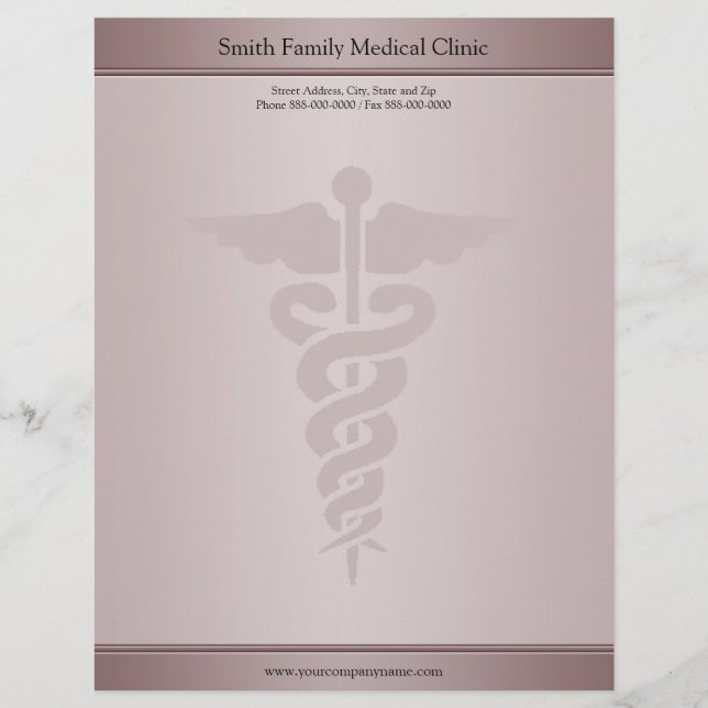 Physician Medical Doctor Letterhead (Front)