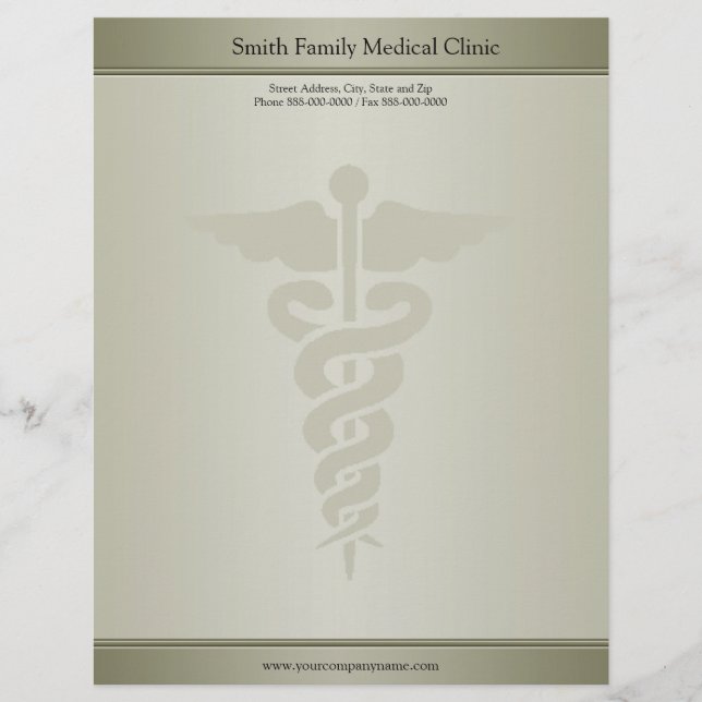 Physician Medical Doctor Letterhead (Front)