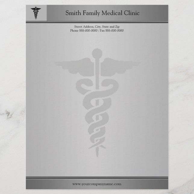 Physician Medical Doctor Letterhead (Front)