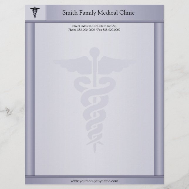 Physician Medical Doctor Letterhead (Front)
