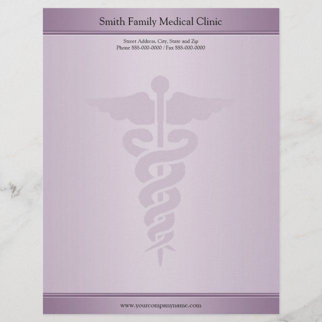 Physician Medical Doctor Letterhead (Front)