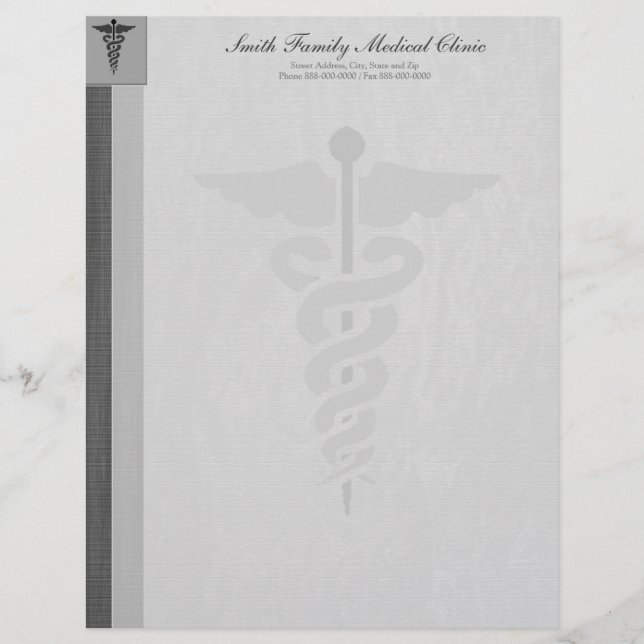 Physician Medical Doctor Letterhead (Front)