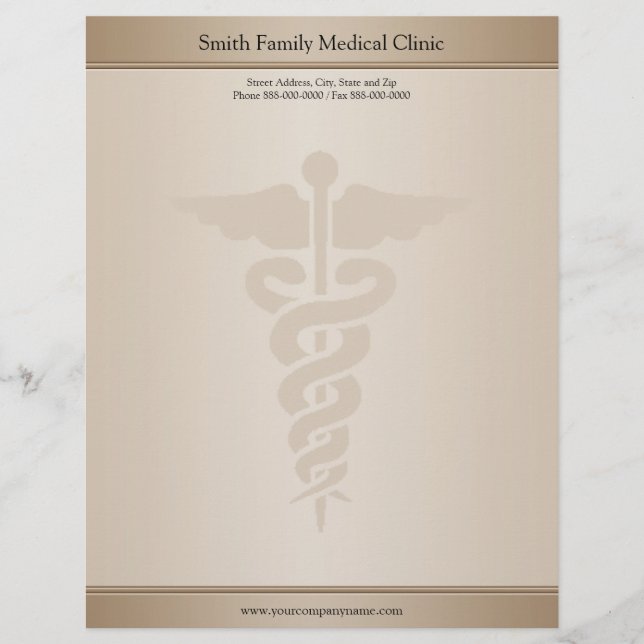 Physician Medical Doctor Letterhead (Front)