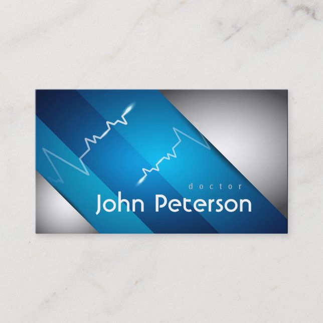 Physician Medical Doctor Practice Cardiologist Business Card (Front)