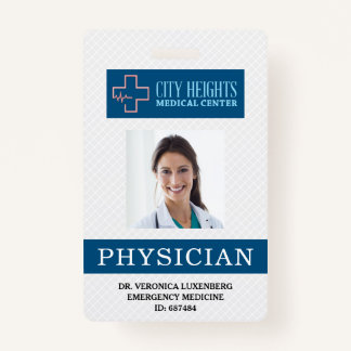Physician Name Photo ID Hospital Logo Professional ID Badge