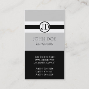 Physician Pendant Silver Business Card