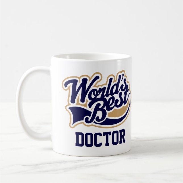 Physician Worlds Best Doctor Gift Coffee Mug (Left)