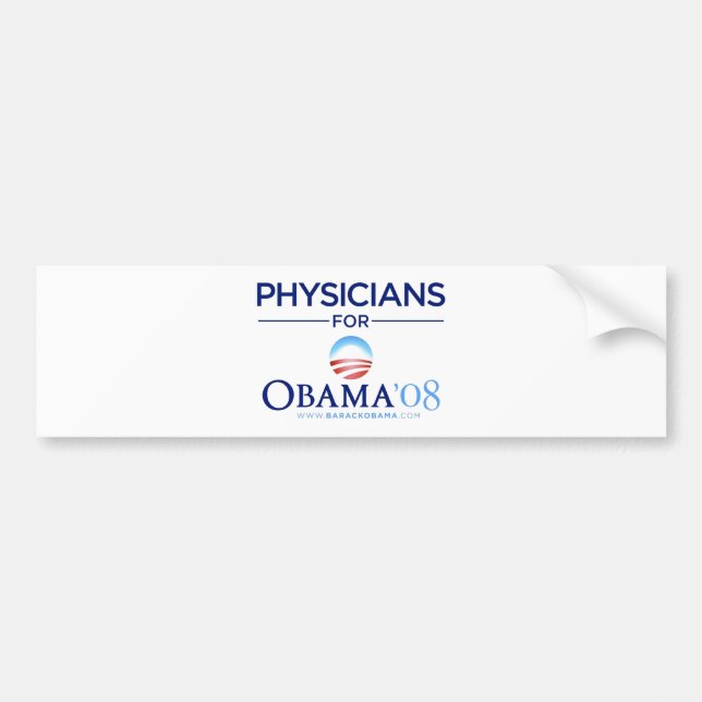 Physicians For Obama Bumper Sticker (Front)