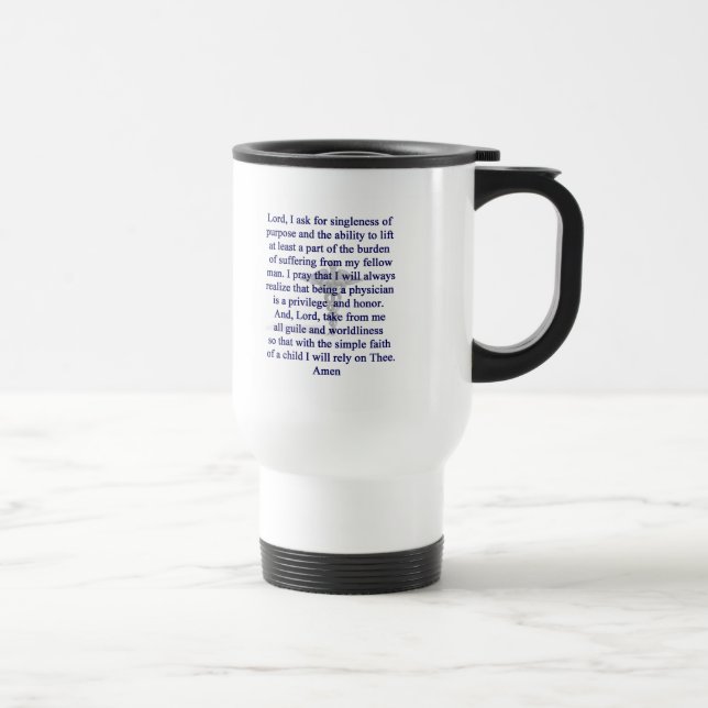 Physician's Prayer Mug (Right)
