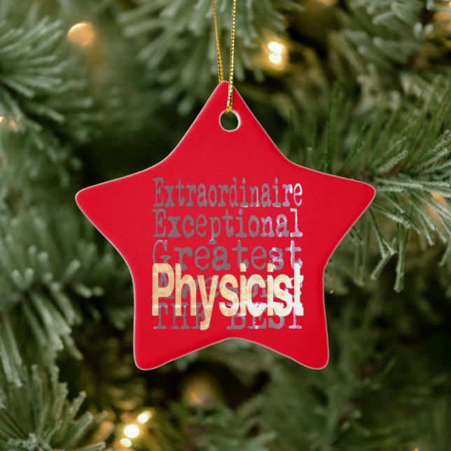 Physicist Extraordinaire Ceramic Tree Decoration (Tree)