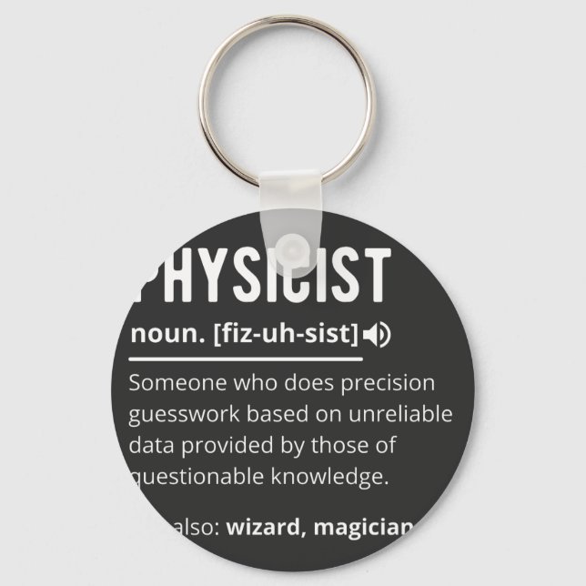physicist key ring (Front)