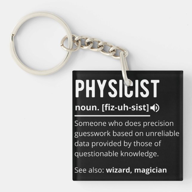 physicist key ring (Front)