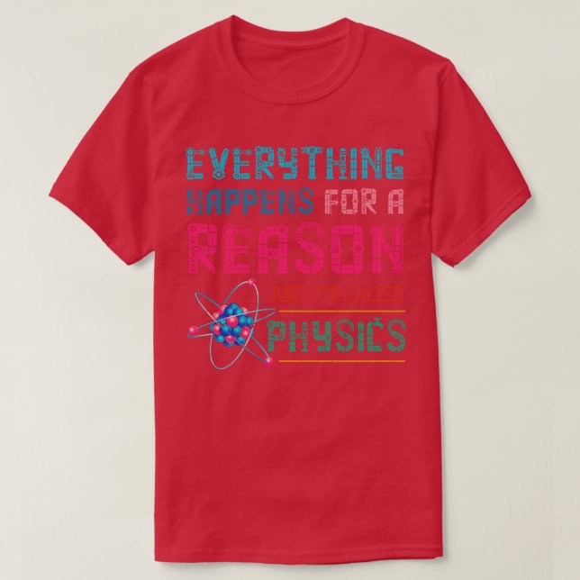 Physicist Retro Science Physics T-Shirt (Design Front)